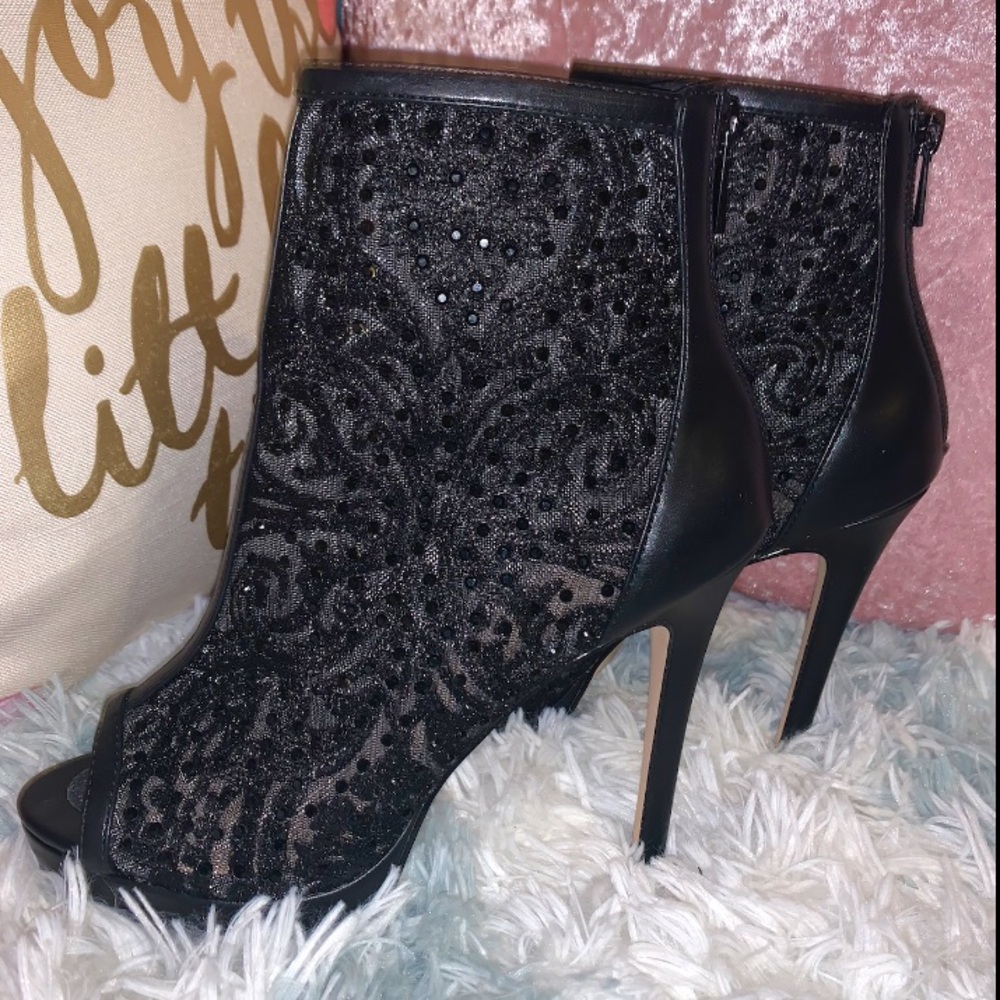 Uliania•Platform Ankle Bootie•Open Toe High heel - Picture 3 of 8